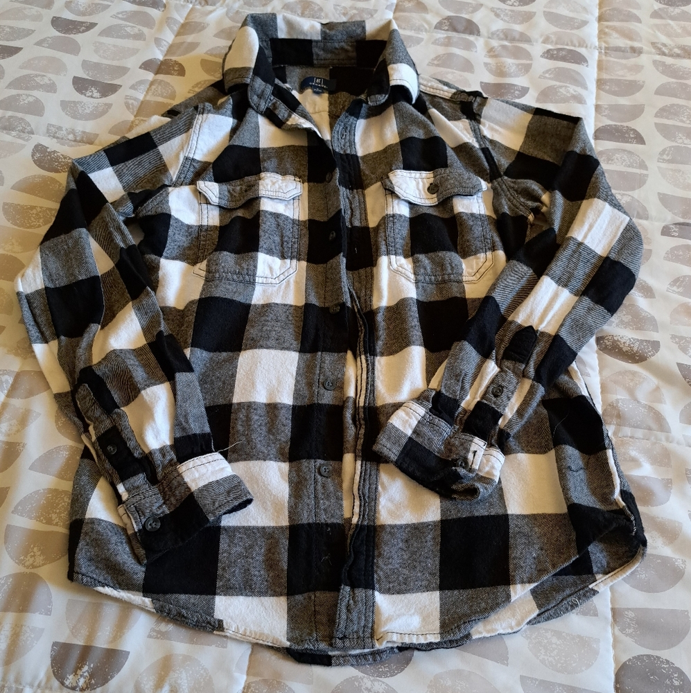 Flannel button M (34/36)
